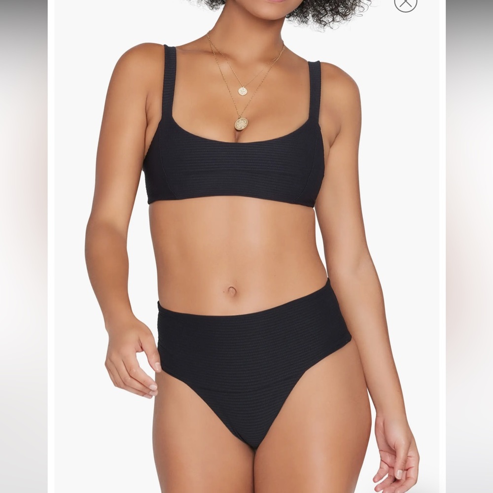 NWT! L*Space ‘Jess’ bikini top, black, size small, new with tags!